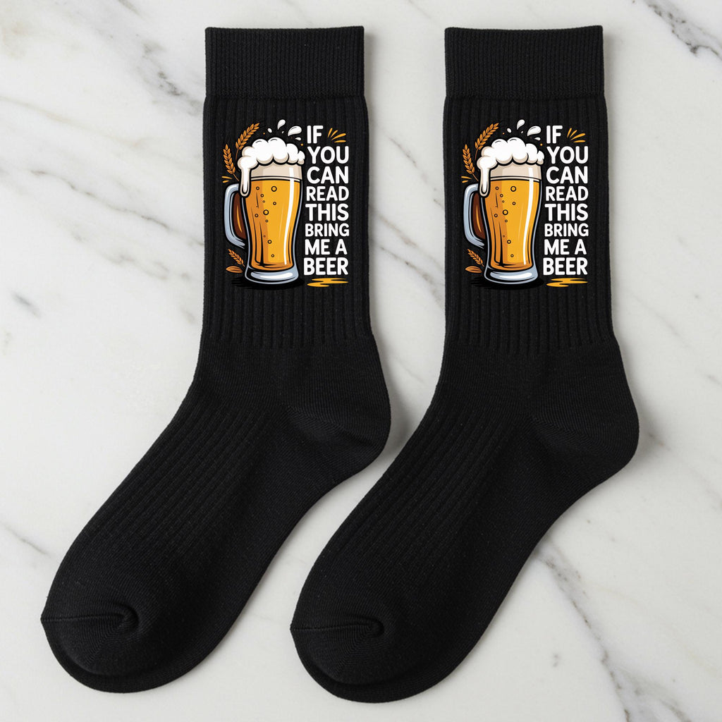 Beer Socks, If You Can Read This Bring Me Beer Gift