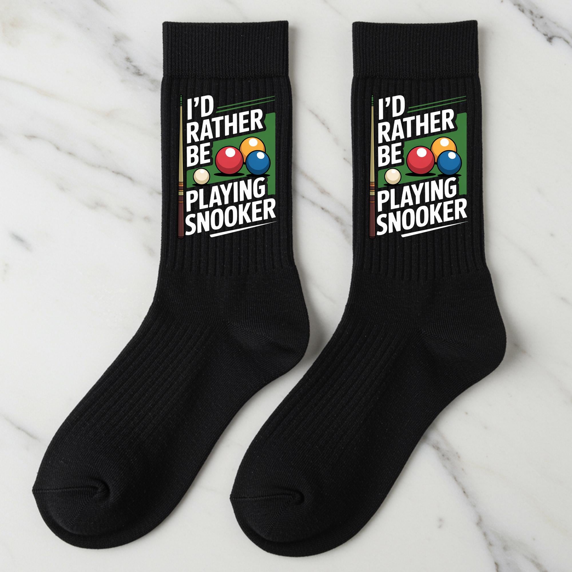 Snooker Socks, I'd Rather Be Playing Snooker Gift