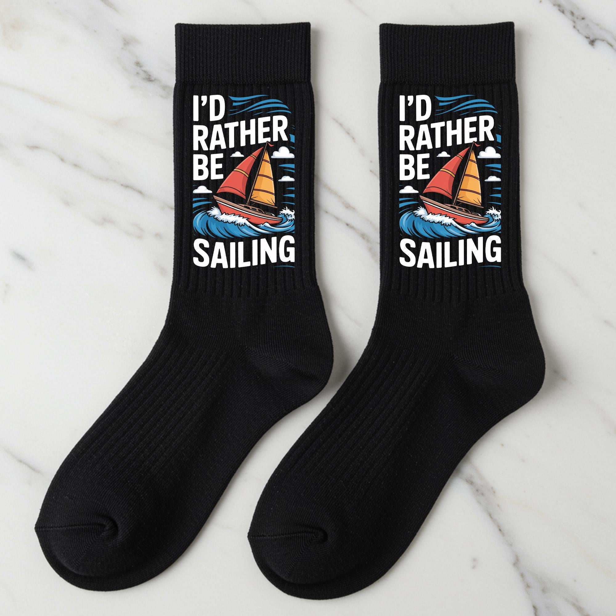 Sailing Socks, I'd Rather Be Sailing Gift