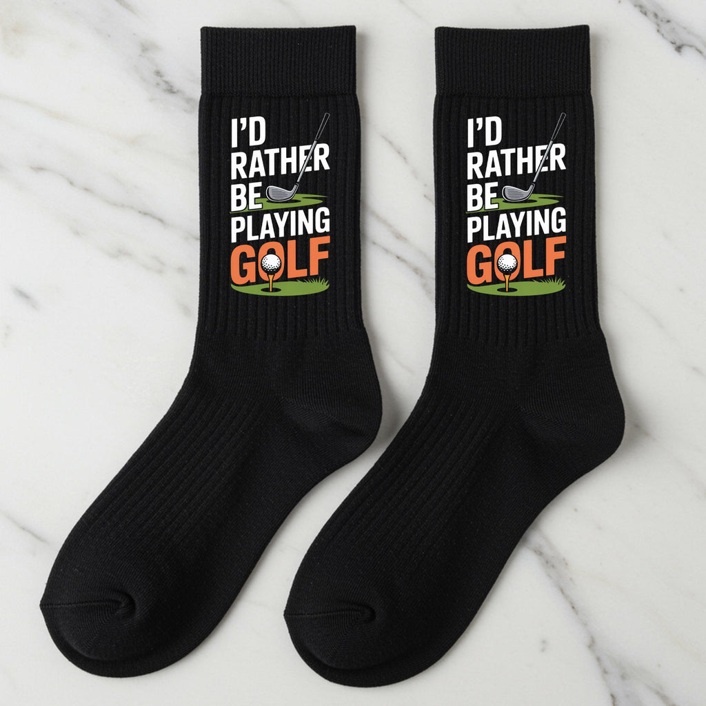 Golf Socks, I'd Rather Be Playing Golf Gift