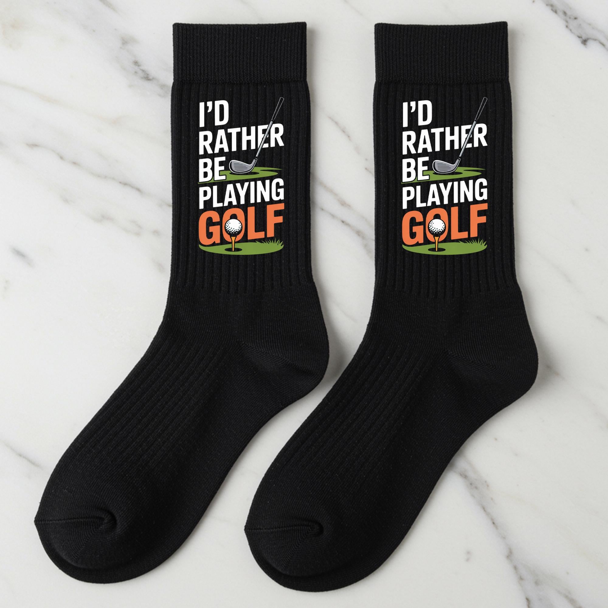 Golf Socks, I'd Rather Be Playing Golf Gift
