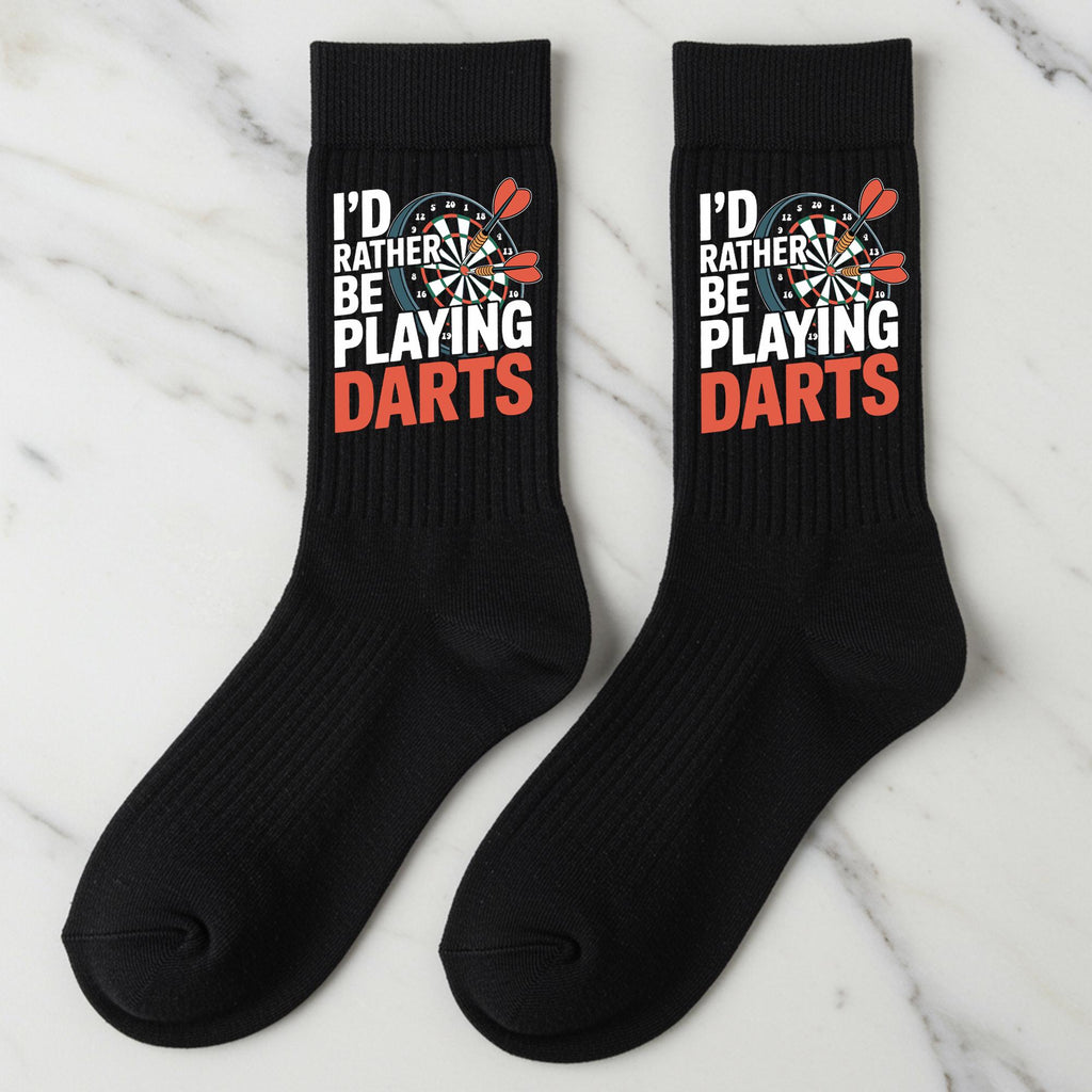 Darts Socks, I'd Rather Be Playing Darts Gift